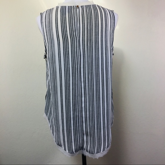 Who What Wear Sleeveless Striped Top M - Picture 8 of 8
